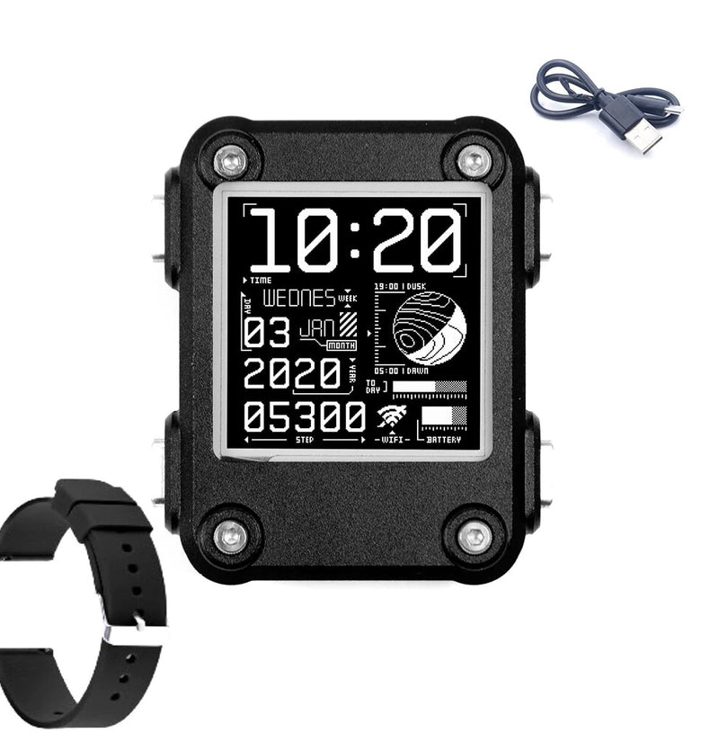 Smart Watch 2.0 PLUS Programmable Electronic Watch ESP32 Based Open Source E-Paper Display bluetooth Connectivity Real-Time Clock Gesture Detection