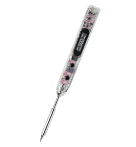 SEQURE SI012 Pro Max TS-B2 Portable OLED Soldering Iron with Color Ambience Light Chinese, English and Russian Menu Applicable TS Soldering Iron Tips Support PD|QC|3S-6S Battery Power Supply