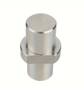 Stainless Steel Workbench Stop 19/20mm Dual-Sided Bench Dog Hole Plate Polished Metal Limit-Block for Woodworking Tables with Easy Installation Workshop Furniture Polished Metal Sturdy Metal Block Woodworking Bench