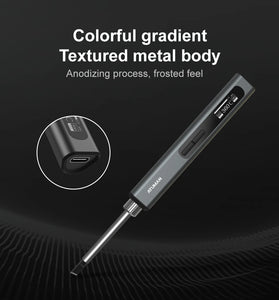 ATUMAN EI 1 Intelligent Portable Soldering Iron High Power 65W OLED Screen Fast Heating Temperature Control Range 80-420 Aluminum Alloy Casing Easy Operation Powerful DIY Tool