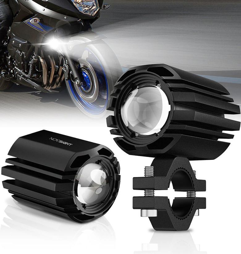 NOVSIGHT A500-WL11-1 2-inch 1500lm Motorcycle Headlight Dual Beam Modes Motorcycle Spotlight  IP68 Waterproof