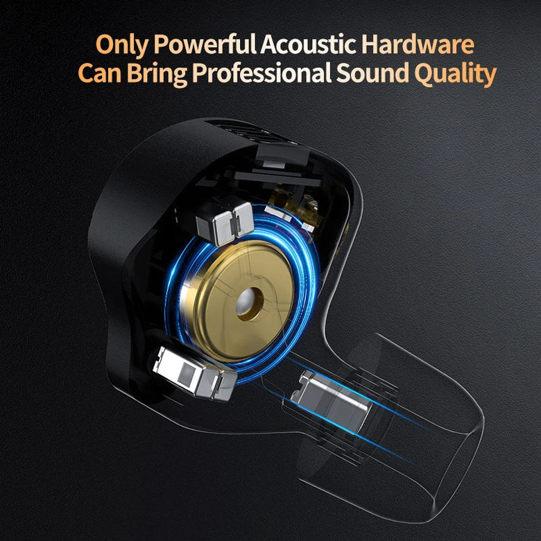 KZ-ZS12 PRO X 5BA+1DD Tuning Earbuds 12 Drivers HiFi Bass In-Ear Monitor Earphone 3.5mm Wired Earbuds with Detachable Cable