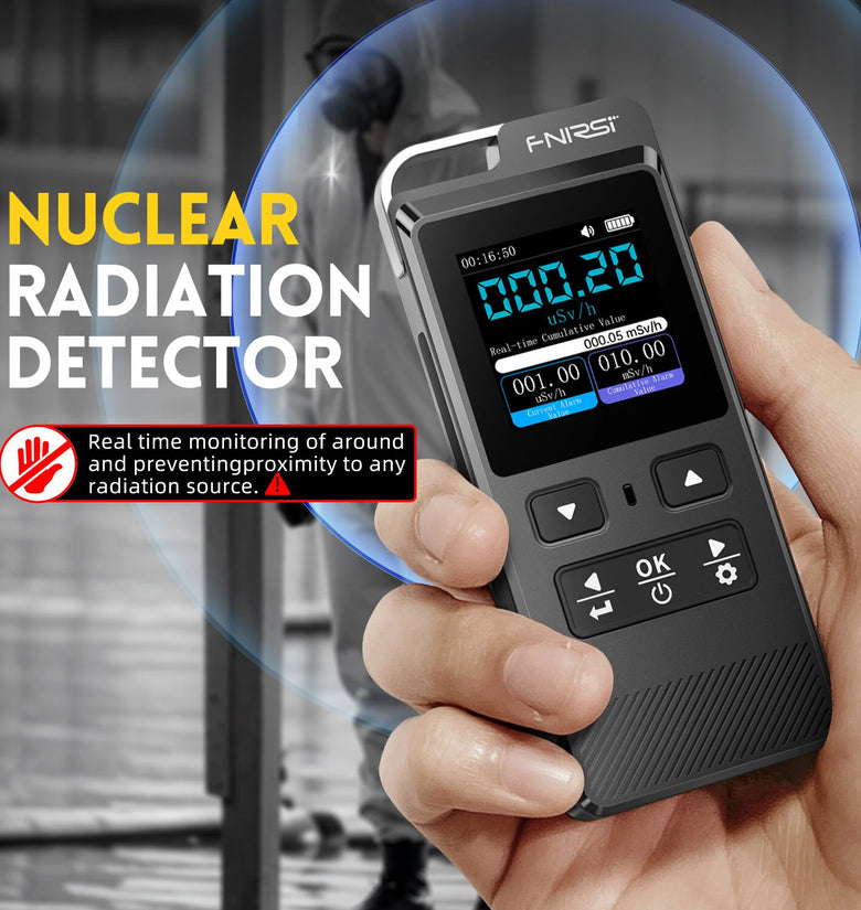 FNIRSI GC-02 Geiger Counter Nuclear Radiation Tester Personal Dosimeter X-ray -ray Radioactivity Tester Marble Tester