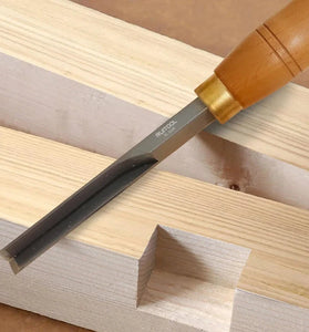 10 Inch Corner Chisel 40Cr Alloy Steel Blade Beech Wood Handle 90 Degree Square Mortise Tool for Precision Woodworking Cutting Clean Edges