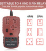 RT-900 12V Car Battery Relay Tester Car Battery Checker Automotive Electronic Relay Tester Broad Voltage 5-16V Range Operates in 0-50C  LED Indicator Light