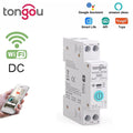 Tongou Tuya DC WIFI Smart Circuit Breaker 1P 63A DIN Rail for Smart Home Wireless Remote Control Switch Voice Control with Alexa Google Assistant