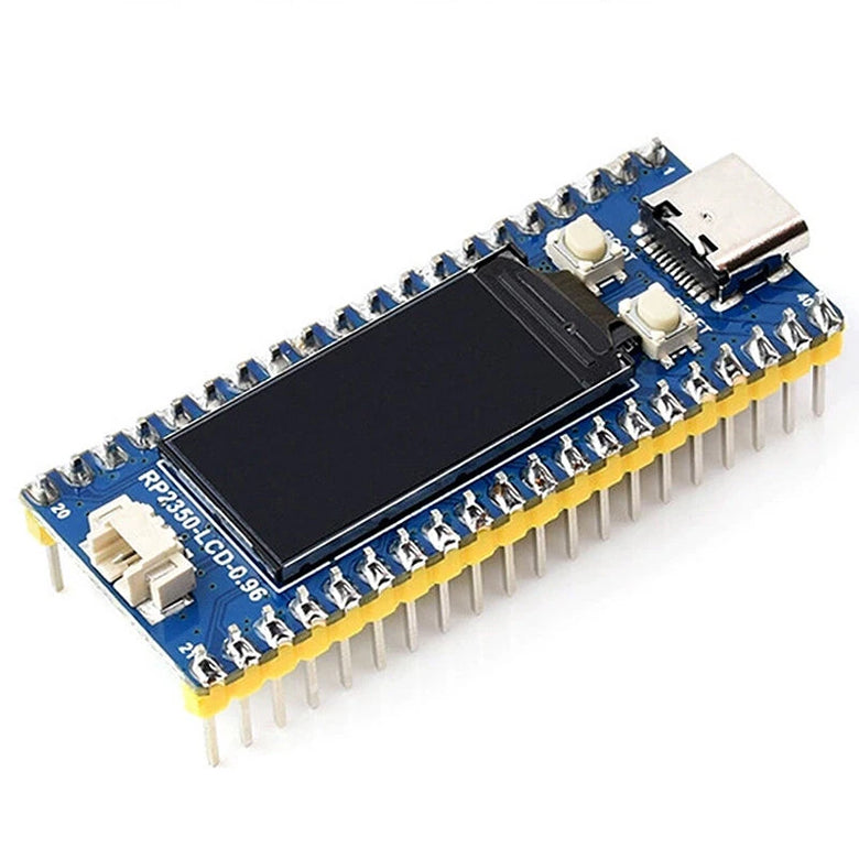 Raspberry Pi Pico 2 RP2350 Microcontroller Development Board with 0.96 inch LCD Display 16080 Onboard RP2350A Dual-core & Dual-architecture Processor