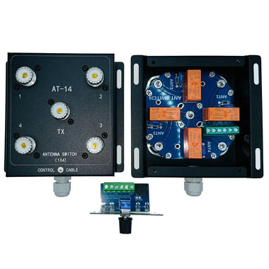 AT-14 4-Way Coax Remote Antenna Switch Convenient Switching 1.8MHz-60MHz 500W PEP