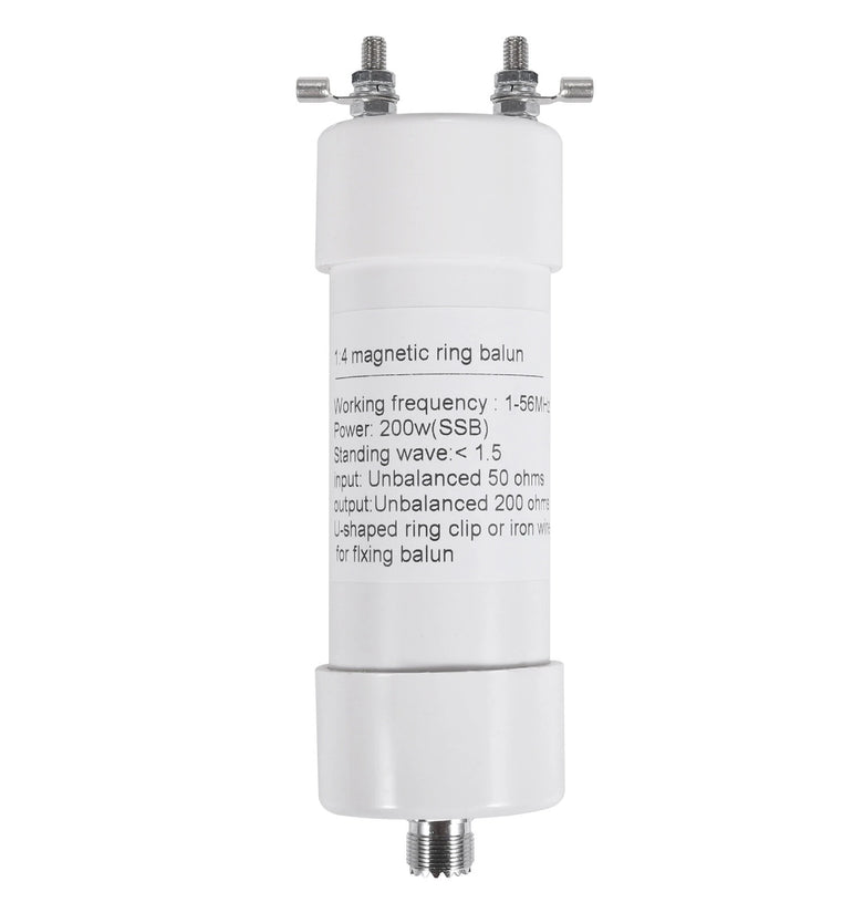 1:4 Balun 200W Shortwave Antenna Impedance Converter for Winton Antennas 50 ohm to 200 ohm