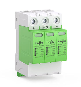 SPD DC Surge Protector 2P/3P 1000V High Discharge Capacity 40kA Photovoltaic Solar Lightnin Protection Efficient Operation