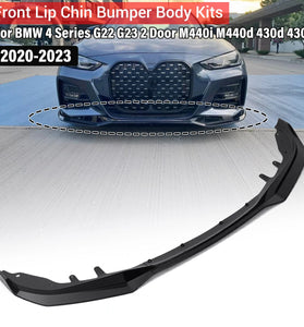 Front Bumper Splitter Lip Car Diffuser Spoiler Bumper Deflector For BMW 4 Series G22 G23 2 Door M440i M440d 430d 430i 2020-2023