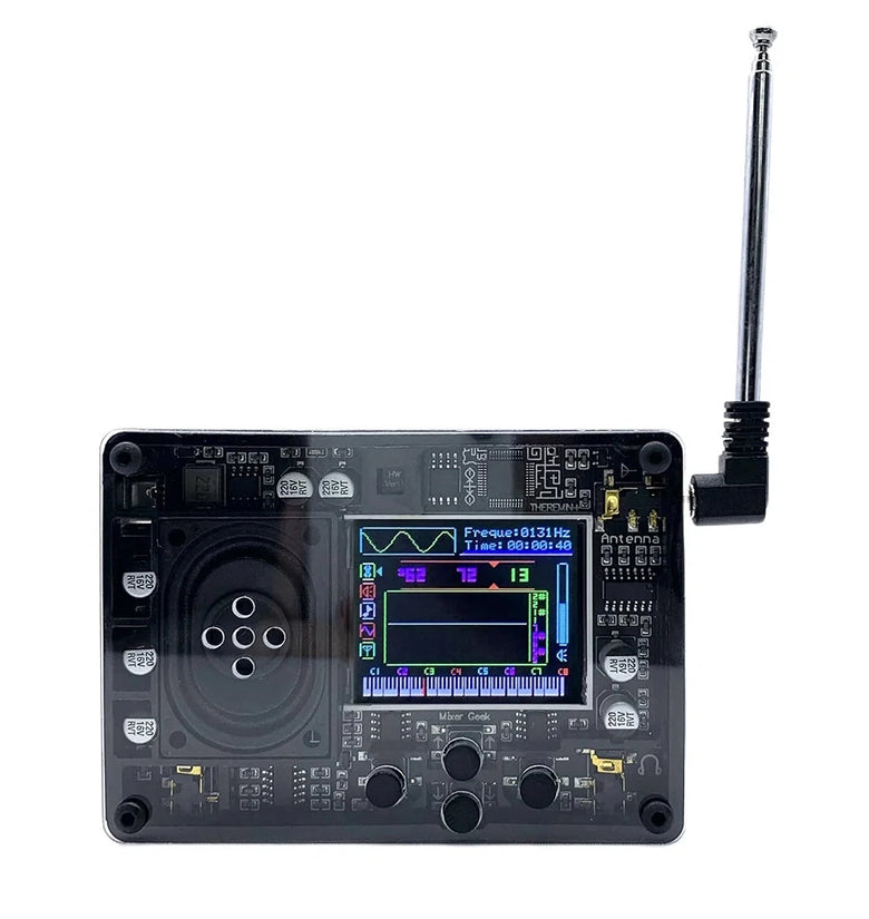 Mini Theremin Electronics Kit with Screen Display Retro Audio Player Electronic Creative Musical Instrument for Music Lover