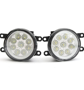 9 LED Front Fog Light Driving Lamp with Bulbs 6000K White For Toyota Corolla Camry Highlander Avalon For Lexus