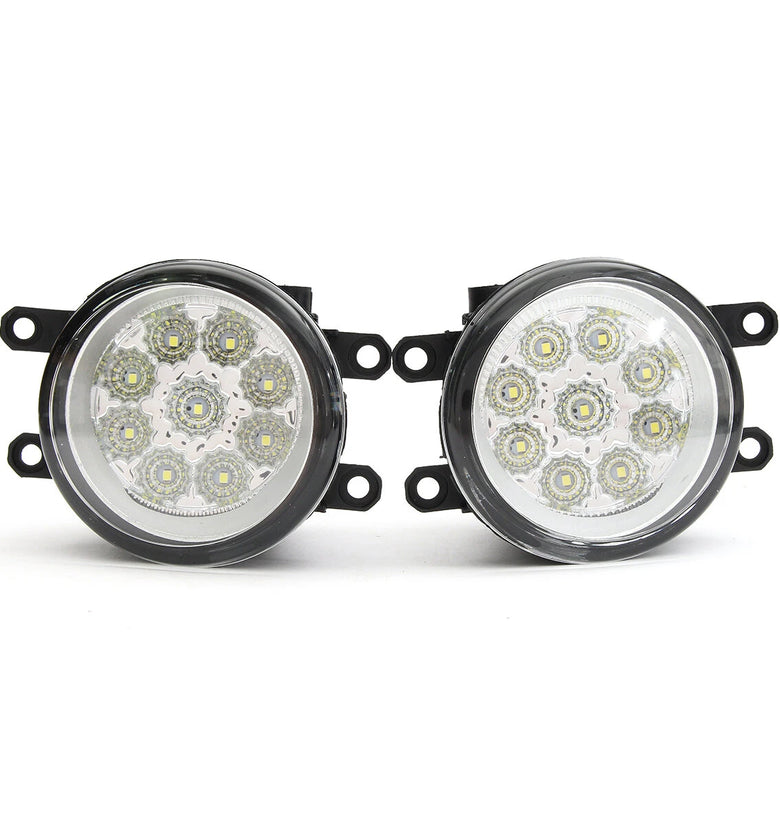 9 LED Front Fog Light Driving Lamp with Bulbs 6000K White For Toyota Corolla Camry Highlander Avalon For Lexus