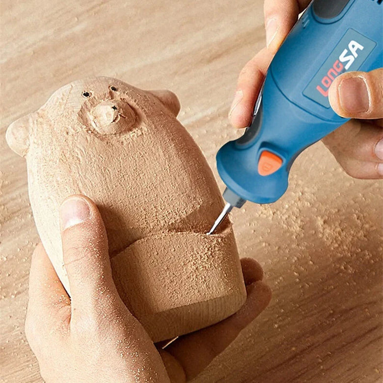 7.4V Electric Grinder Rotary Tool High Power Lithium Battery 12 Speed Digital Display for Precision Grinding Polishing Carving DIY Tools