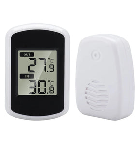 TS-FT004-B Digital Wireless Indoor Outdoor Thermometer Multi Precision Electronic Household Thermometer LED Display Temperature Meter for Office Warehouse Kitchen