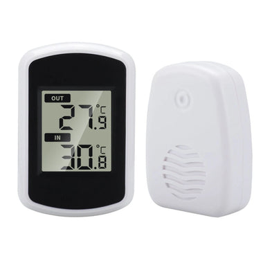 TS-FT004-B Digital Wireless Indoor Outdoor Thermometer Multi Precision Electronic Household Thermometer LED Display Temperature Meter for Office Warehouse Kitchen