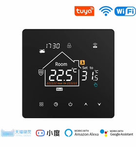 K7 Tuya Smart WiFi Thermostat with LCD Touch Screen for Electric/Water Heating Weekly Programmable Child Lock Voice Control with Alexa Google Home