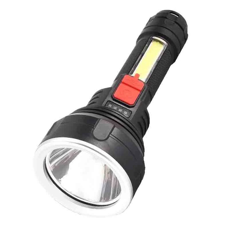 Portable 9LED+COB 800LM Dual Light Source Flashlight Built-in 1200mAh Battery USB Rechargeable For Household Hiking Emergency Torch