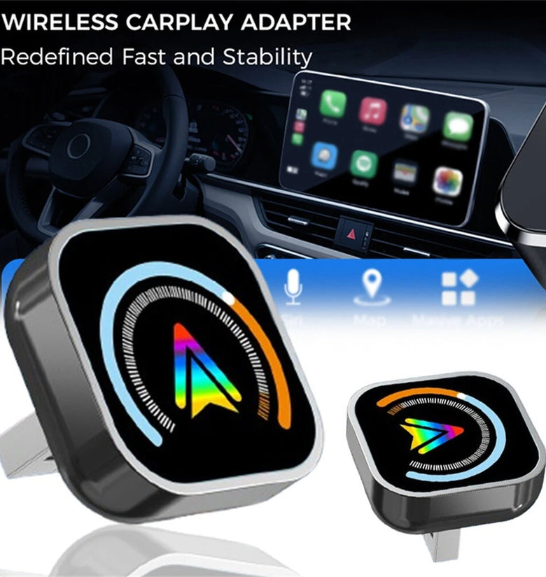 2 in 1 Wireless Carplay Android Auto Adapter Wire to Wireless Converter Plug in Play Smart Box