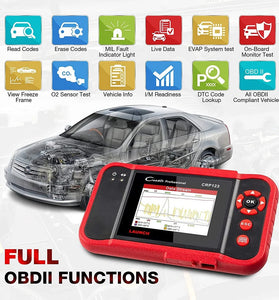 LAUNCH CRP123 V2.0 OBD2 Car Diagnostic Scanner Engine Transmission AirBag ABS X431 Xrp 123 Code Reader Scanner Better Than Vii+ ms509