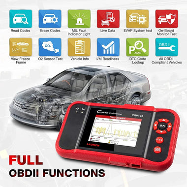 LAUNCH CRP123 V2.0 OBD2 Car Diagnostic Scanner Engine Transmission AirBag ABS X431 Xrp 123 Code Reader Scanner Better Than Vii+ ms509