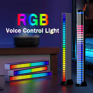 RGB Pickup Lights Sound Control LED Light Smart App Control Color Rhythm Ambient Lamp For Car/Game Computer Desktop Decorative Light