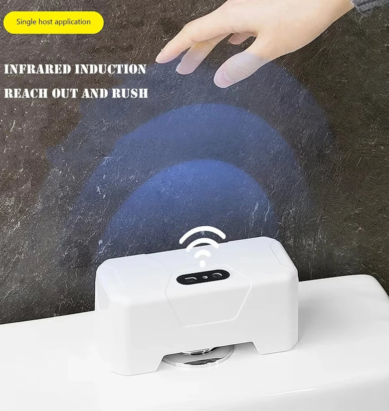 PD-CSQ-01A Automatic Toilet Flush Button Induction Toilet Flusher External Infrared Flush Splash-proof with Wireless Transmitter