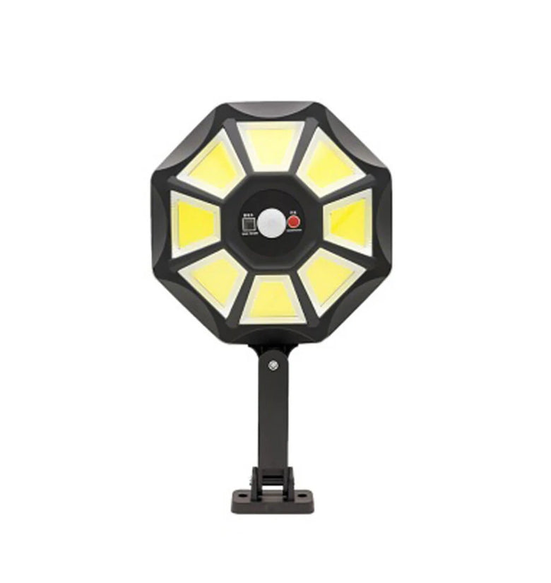 168COB Solar Motion Sensor Wall Light with 360 Rotation Remote Control IP65 Waterproof Outdoor Security Floodlight