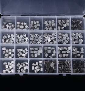 240PCS 24 Models Micro USB Connector Socket Jack USB Interface Connection Set Kit