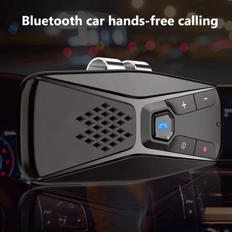 Bluetooth Car Kit Handsfree Speakerphone Wireless with Microphone Bluetooth 5.0 Automatic Shut Down and Auto Connect