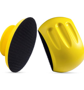 4 PCS 5 Inch Round Hand Sanding Blocks + Mouse Hook and Loop Sanding Blocks Ideal for Wood Furniture Restoration and Home Crafts