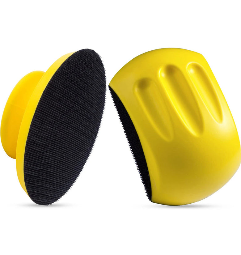 4 PCS 5 Inch Round Hand Sanding Blocks + Mouse Hook and Loop Sanding Blocks Ideal for Wood Furniture Restoration and Home Crafts