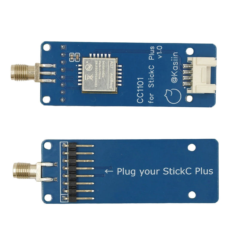 433MHz CC1101 RF Module Sub-GHz Signal Transmitting Sniffing Decoding Replay Compatible with M5Stack StickC Plus Bruce Firmware Grove Connection