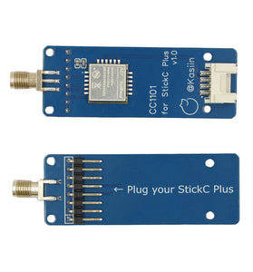 433MHz CC1101 RF Module Sub-GHz Signal Transmitting Sniffing Decoding Replay Compatible with M5Stack StickC Plus Bruce Firmware Grove Connection