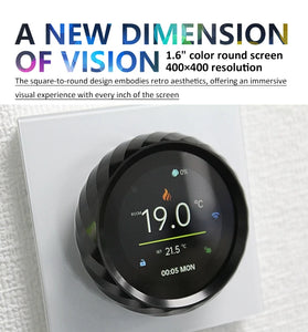 BECA 5A WiFi Smart Knob Thermostat Water Heating Touch Screen App Voice Control with Alexa Google Assistant