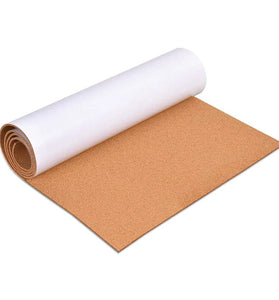 Self Adhesive Cork Board Roll 1/8 Inch Thick 11.8 x 23.6 Inches Natural Cork Material Customizable Craft Projects Noise Absorbing Wall Decor Drawer Shelf Liner