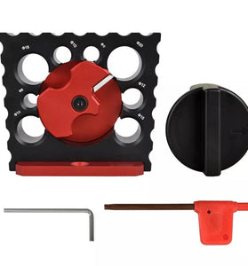 8 Holes Carbide Inserts Dowel Maker Jig High Speed Dowel Cutter Dowel Plate for Wood Rod Milling Pin Round Rod Auxiliary Tool