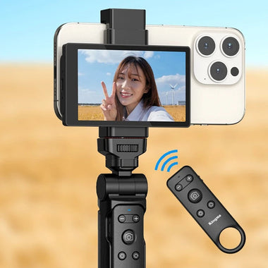 VL-PH01 Vlog Screen 3.97 Inch HD Quality 480x800 Pixel Adjustable Brightness Full Angle View WiFi 2.4G USB-C Portable Display for Vlogging Selfies