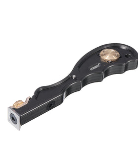 HONGDUI 2 In 1 Mini Wood Carbide Insert Scraper Glue Scraper Removal Aluminum Alloy Handle Woodworking Tool