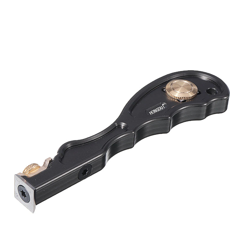 HONGDUI 2 In 1 Mini Wood Carbide Insert Scraper Glue Scraper Removal Aluminum Alloy Handle Woodworking Tool