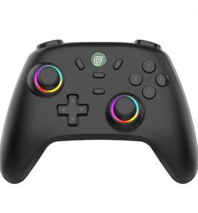DATA FROG S13 Wireless bluetooth Game Controller with Hall Effect Joystick and Linear Triggers HD Vibration Gamepad Support RGB Lighting 600mAh Battery Six-Axis Gyroscope Multi-Platform Switch PC Android iOS