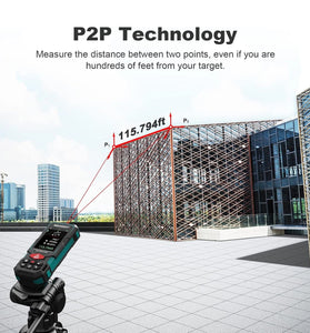 Laser Measure, MiLESEEY S7 PRO 330Ft/100m Laser Distance Meter, Rechargeable Multifunctional Laser Measurement Tool with Pointfinder Camera,P2P Technology, Perfect for Outdoor Long-Range Measuring