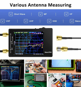 Original Hugen Version 2.8 Inch NanoVNA-H Vector Network Antenna Analyzer 10KHz-1.5GHz MF HF VHF UHF With SD Card Slot V3.6 Version spectrum analyzer