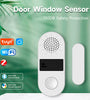Tuya WiFi/Zigbee Door Window Sensor 130DB Sound Light Alarm Wireless Door Detector SmartLife APP Voice Control with Alexa Google Assistant