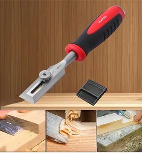 9 Inch Wood Carving Chisel Chrome Vanadium Steel Ergonomic Handle for DIY Woodworking Sharp Cutting Edge Versatile Tool