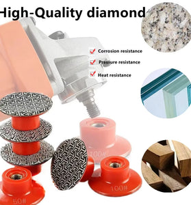 Diamond Electroplated Polishing Pads M14 50mm 50 Grit Dry Sanding Disc for Granite Stone Concrete Marble Tile Wood Glass
