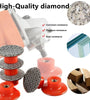 Diamond Electroplated Polishing Pads M14 50mm 50 Grit Dry Sanding Disc for Granite Stone Concrete Marble Tile Wood Glass