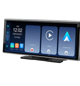 YUEHOO 11.26'' Carplay Car Stereo 4K Dash Cam HD Touchscreen Wireless Bluetooth MP5 Multimedia Player Driving Recorder With Front 1080P Rear Camer Dual Recording Lens GPS Navigation