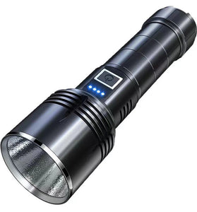 Powerful 4-core 365NM UV Flashlight With 26650 Battery High Power Black Mirror Purple Light Detection LED Torch Type-C Rechargeable 26650 Lantern